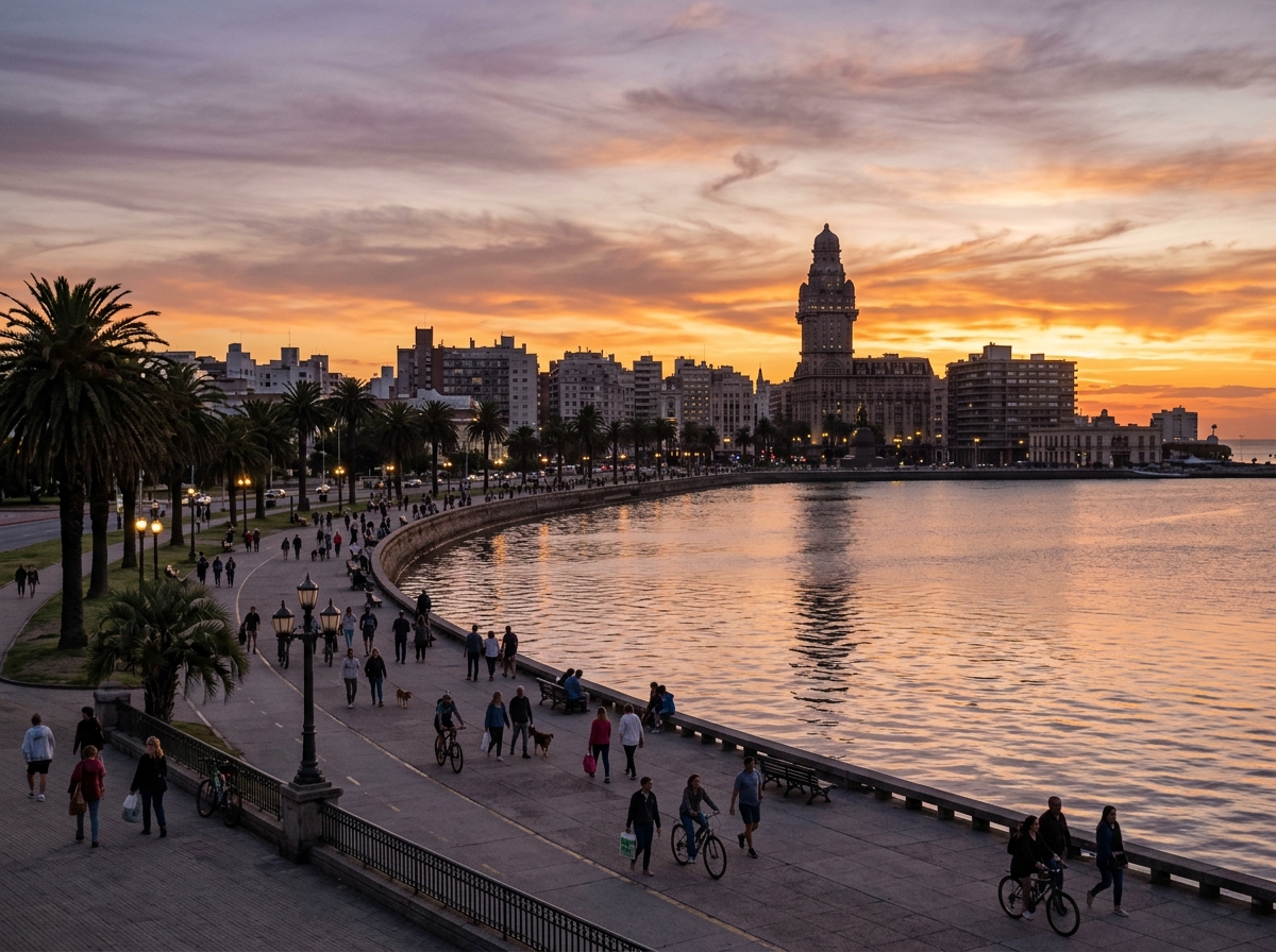 Pôr do sol em Montevideo